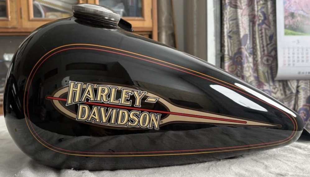 Harley Davidson OEM Gas tank 1992 FXR Rare 92 Black very good