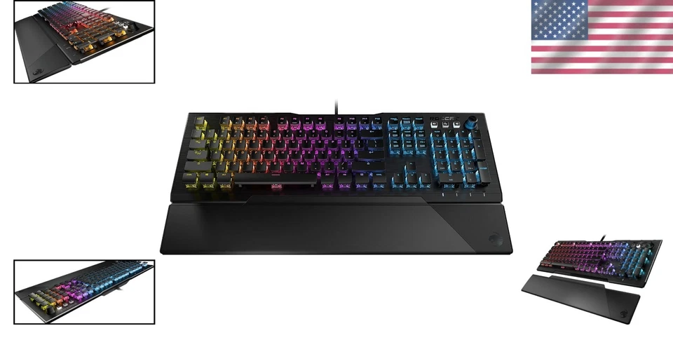 AIMO RGB Backlit Titan Switch Keyboard - Detachable Rest - Image 2 of 4