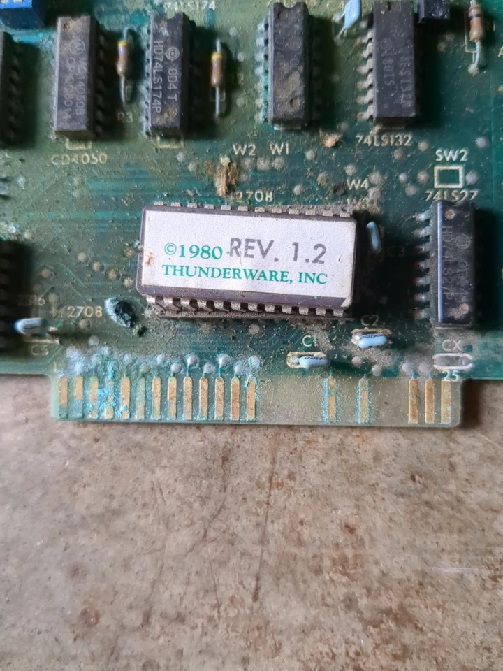 RARE VINTAGE 1980 APPLE II THUNDERCLOCK PLUS PCB UNTESTED - Image 4 of 4