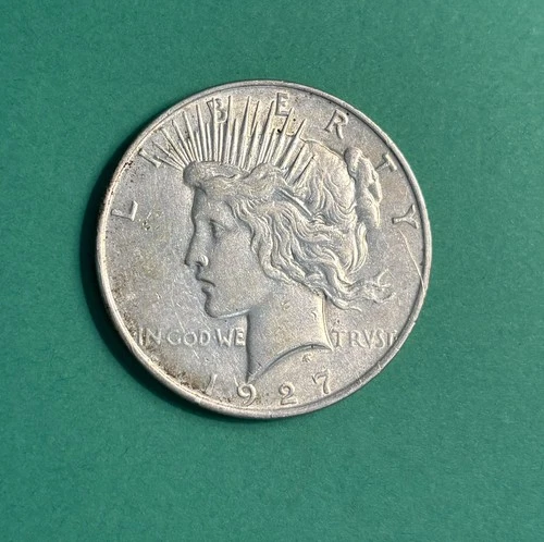 1927-D Silver Peace Dollar Nice XF+ or Better