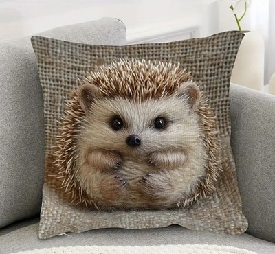 Superweicher doppelseitiger Igel Kissenbezug No 8 45 cm x 45 cm 