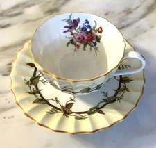 Royal Worcester Florence Cup & Saucer Repo. VGC