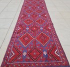 Rare Afghan Hand Woven Mashwani Kilim Kilim Wool Area Runner Rug 9 x 2 Ft — photo 3