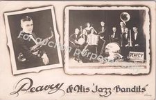 RPPC Hollis Peavey Jazz Bandits EDDIE CONDON late 1910s(?) Real Photo Postcard
