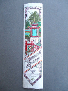 Silk BOOKMARK 1991 Biddulph Grange Staffordshire National Trust Berisfords