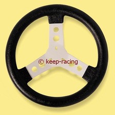 Kart Lenkrad, Alu, 300mm, Bezug Polyurethan, schwarz