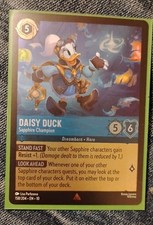 FOIL Lorcana Whispers in the Well - Daisy Duck - Sapphire Champion 158/204 FOIL
