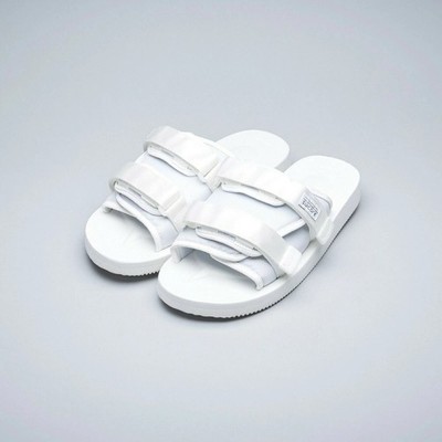 SUICOKE MOTO-Cab OG-056Cab White Slides Sandals Slippers Size 12