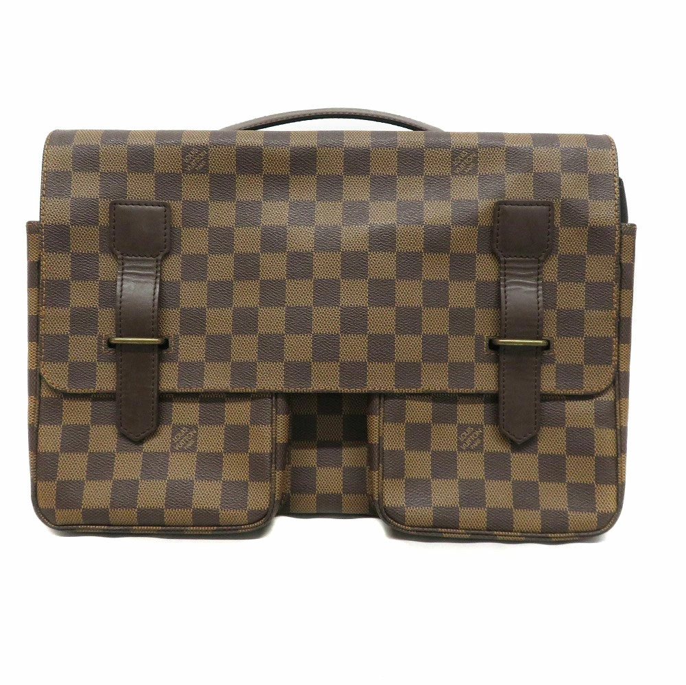 Louis Vuitton N42270 Broadway Damier Ebene Shoulder Bag Brown Used