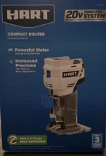Hart 20-Volt Cordless Trim Router for Cutting, Shaping and Trimming (HPRR01)