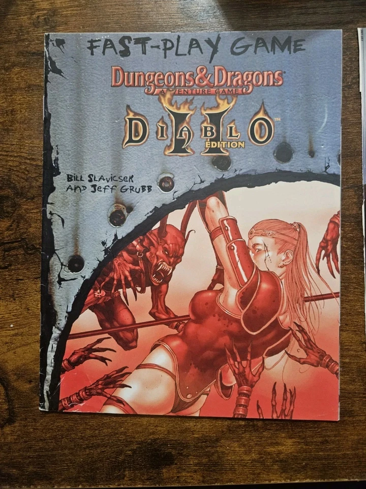 Dungeons & Dragons Juego de Aventura Edición Diablo 2 Juego Rápido Folleto CD ROM Foto 4 de 4
