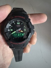 Casio G-Shock G-100-1BVMES Digital Analogue Watch Black Dial Boxed