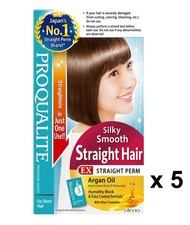 5x Utena PROQUALITE EX Straight Perm for Short Hair 115g Argan Oil Japan New