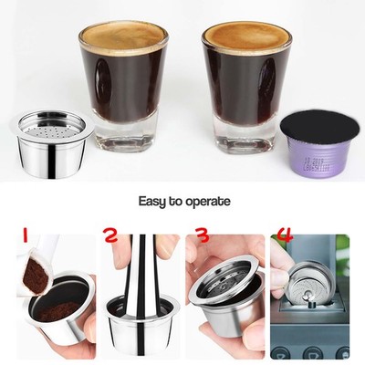 1-Pack Stainless Steel Refillable Coffee Capsules For K-FEE Machines Popular