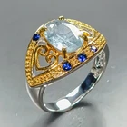 Gemstone Natural Kyanite Ring 925 Sterling Silver Size 7 /R471501