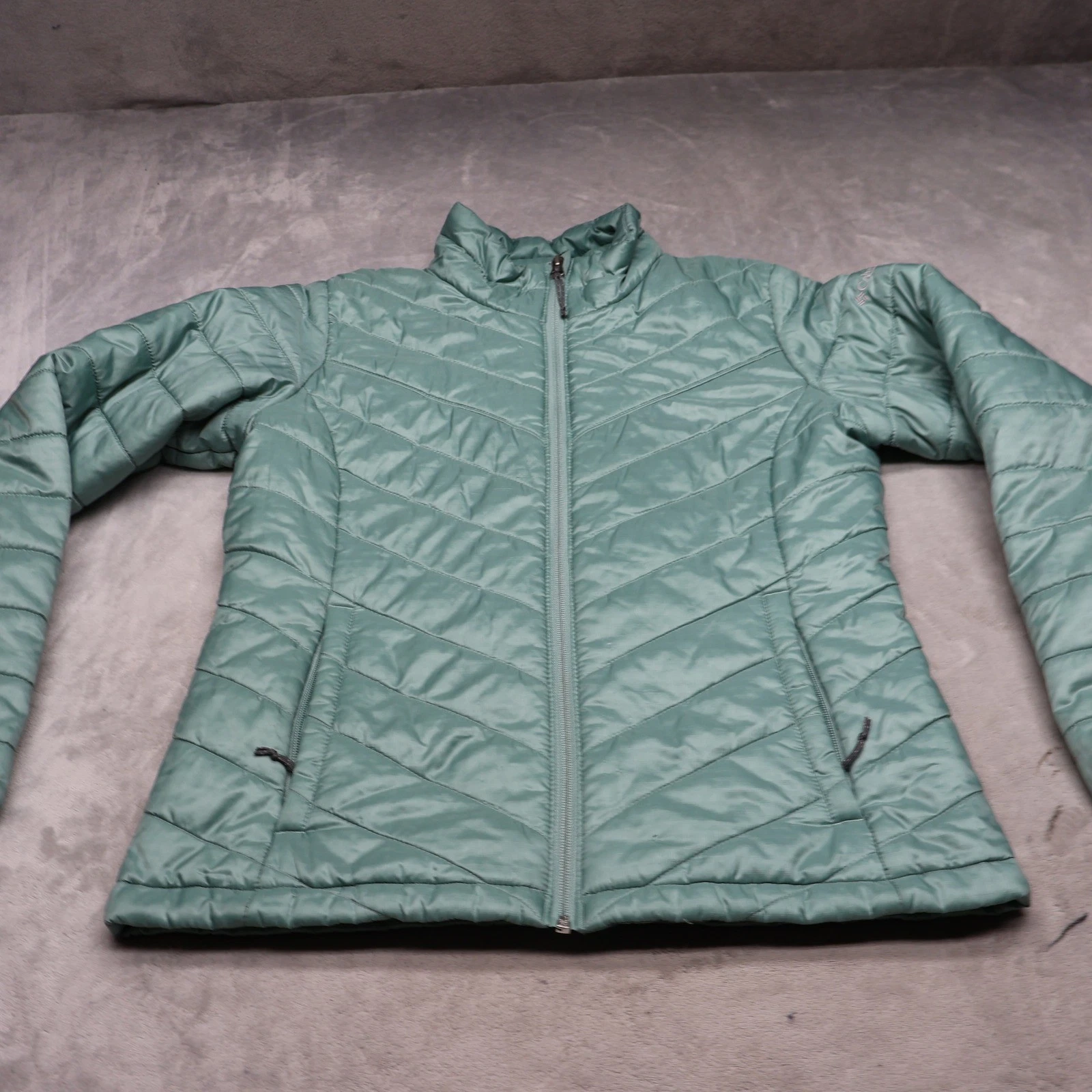 Columbia Jacket Women Medium Powder Lite Omni-Heat Insulated Warm Quilted Puffer