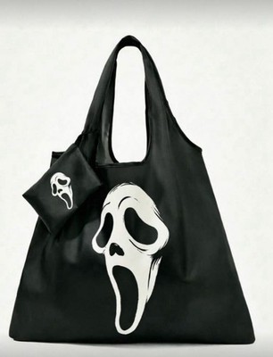 New 20  Scream GHOSTFACE Handbag Purse HORROR Tote GYM Travel Bag BIG GHOST FACE