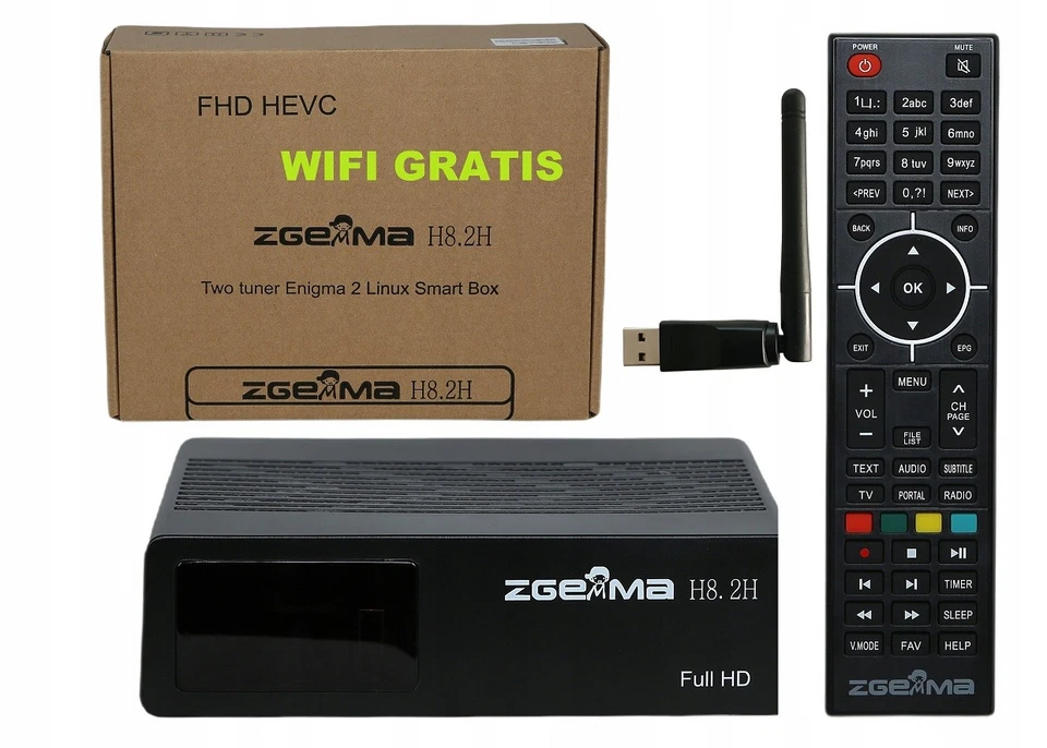 AIR DIGITAL Zgemma H8.2H FullHD WIFI Linux Combo Enigma2 S2x/T2/C