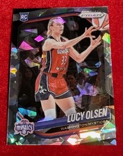 2025 Panini Prizm WNBA - Cracked Ice Prizm #104 - LUCY OLSEN RC 🏀 Washington 