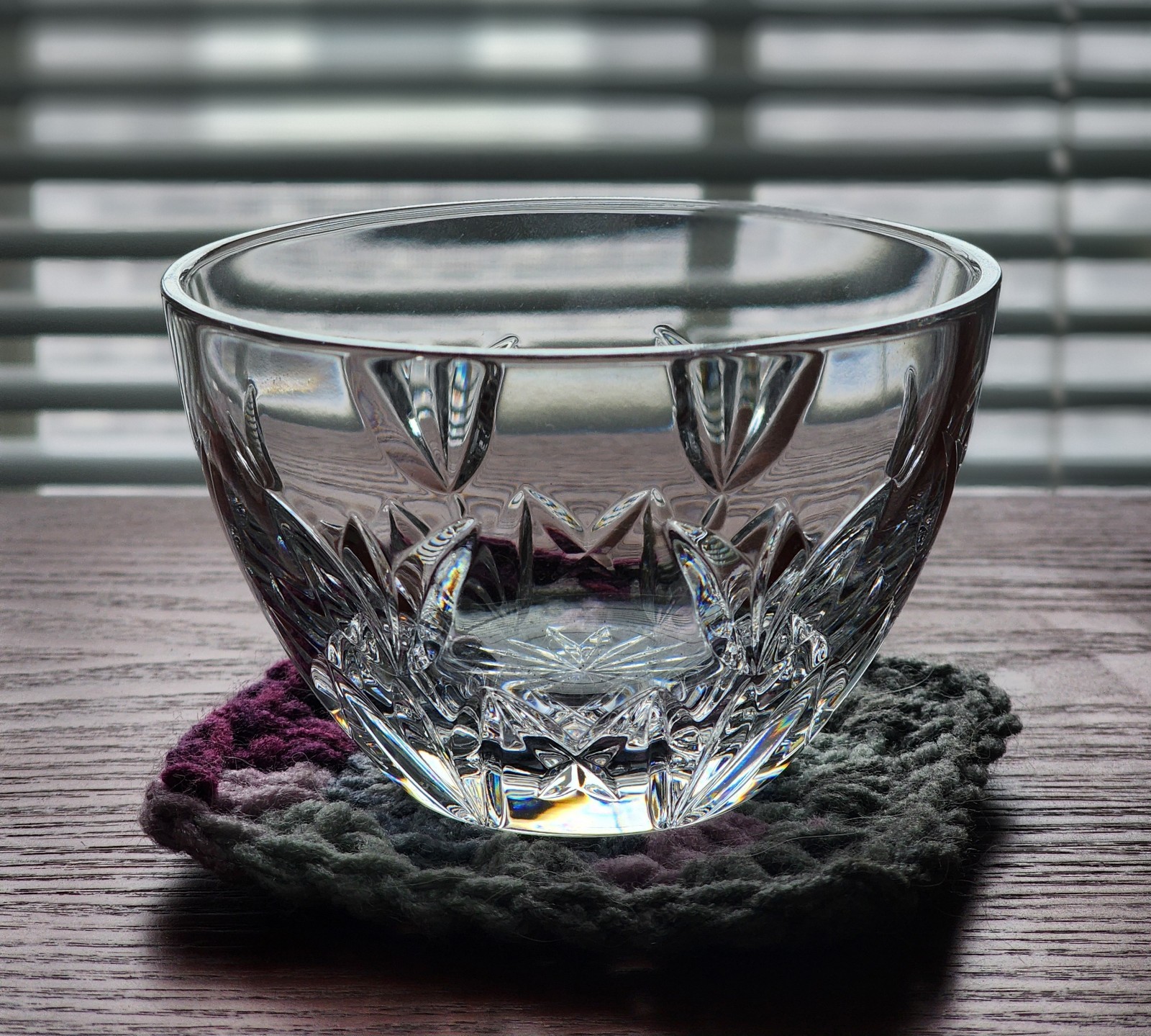 Waterford Crystal 2.5 Inch Tulip Cut Condiment Sugar or Finger Bowl