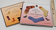 2 Cat Bordhi Sock Knitter Books Personal Footprints & New Pathways