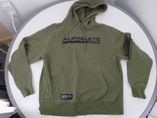 Alphalete  (spell-out) Hoodie Sweatshirt Men's large (48" chest) Green Pullover
