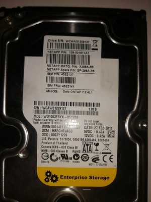 Netapp HDD SP-298A-R5 1.0TB Enterprise Storage 108-00197+A1