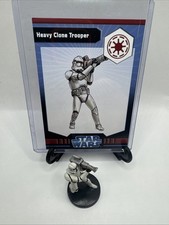 Star Wars Miniatures WOTC Heavy Clone Trooper 15/40 With Card