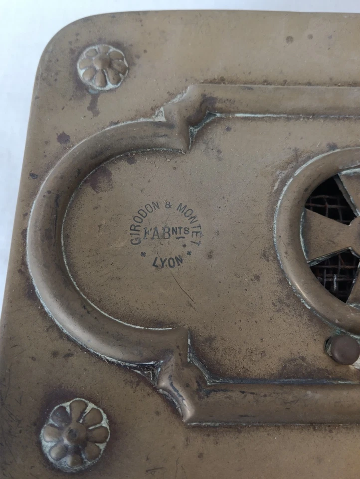 Chaufferette ancienne en cuivre Ou Laiton GIRODON & Co - Photo 2/4