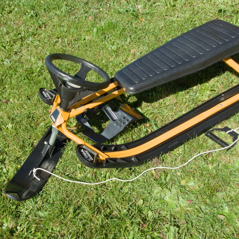 STIGA Snow Racer Classic Lenkschlitten mit Bremse aus 1990er - Lenkrodel Lenkbob - Bild 4 von 4