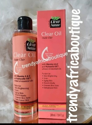 Clear NATURE,  Anti Stretch Marks & Even Skin Tone. Skin Brightening. 200ml X 1