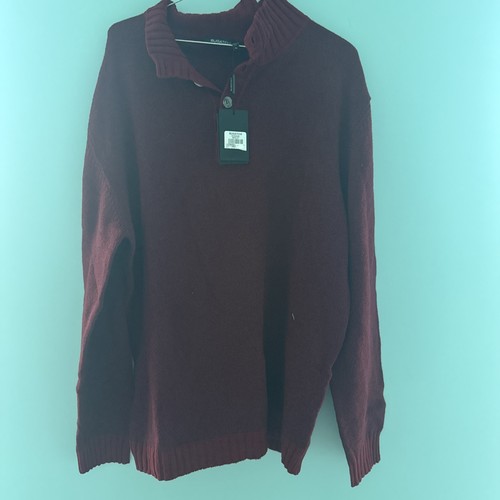 Bugatchi Red Sweater 1/4 Button Sweater- XL- New With Tags!