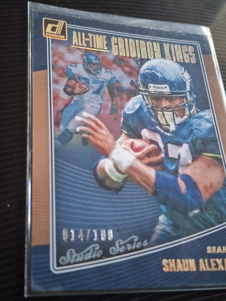 2018 Donruss - Shaun Alexander # 014/100 - Seattle Seahawks - gridiron kings... - Image 2 of 3