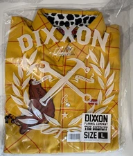 DIXXON "The Sheriff" Toy Story Woddy Tribute Flannel Sz L New In Bag