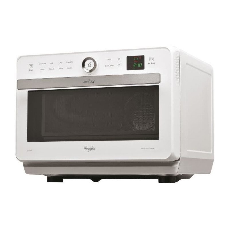 Micro-ondes 33L Whirlpool JT469WH idéal pour réussir les repas de famille en un temps record