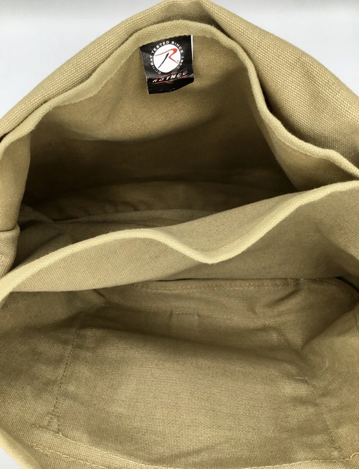 Bolsa de viaje de algodón pesado Rothco-Canvas Israelí paracaidista 15"x11"x4" Foto 2 de 4