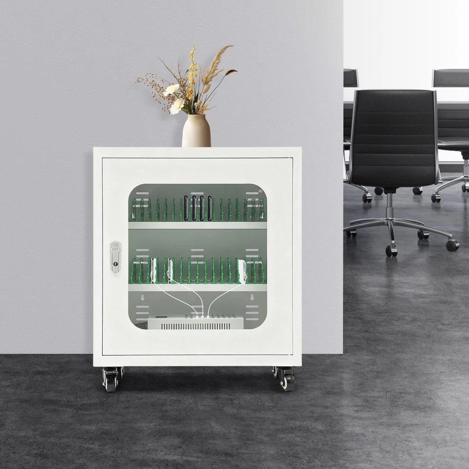 Estación de carga de 40 puertos gabinete de carga para teléfono móvil conjunto de estuche rodante recargable Foto 2 de 4