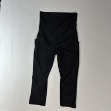 Tek Gear Maternity Leggings Size M Black High Waist Stretch Active Wear