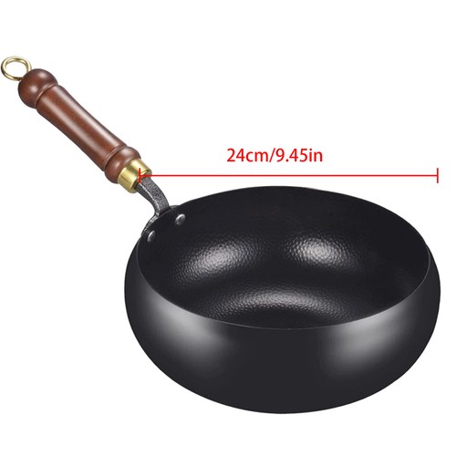 Suntuup Japanese Iron Pan Traditional And Ancient Method Large-bellied Pot 24cm - Picture 7 of 14