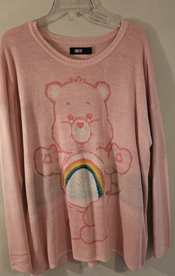 Iron Fist Care Bear Pink  Sweater featuring Cheer Bear! NEW without tags. XXL