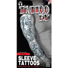 Tinsley Transfers Playa Sleeve Temporary Tattoos - Morris Costumes