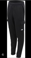 New Balance S Size 8 Boys Sweatpants Fleece Cargo Joggers Athletic Pants Black