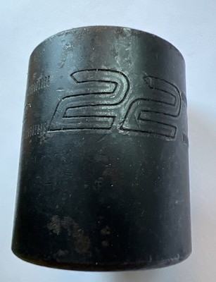 Snap On Tools 1/2  Drive 22mm 6 Point Shallow Impact Socket IMM220 Metric