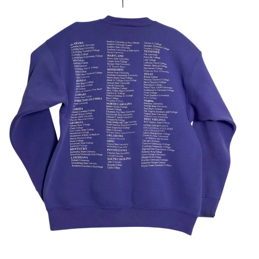 Imagen activa HBCU 1993 de colección Universidad Afroamericana púrpura cuello redondo talla XL Foto 2 de 4