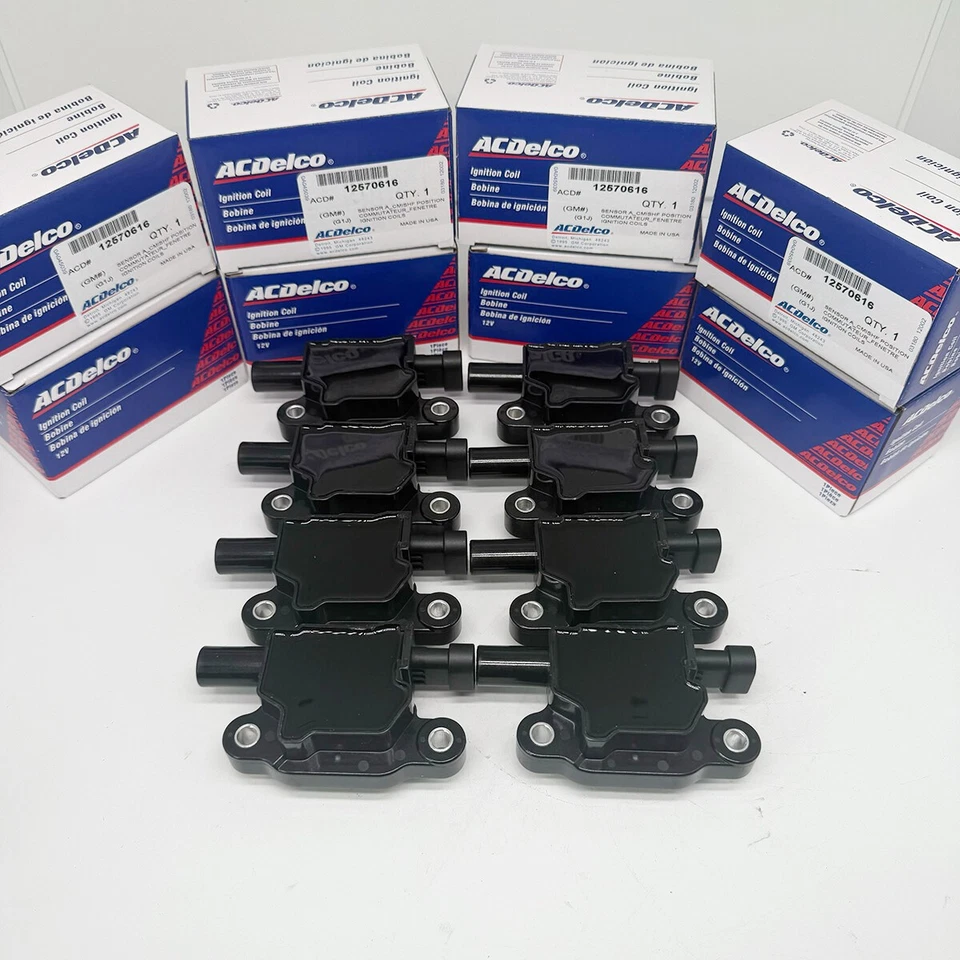 8 Pack OEM AcDelco UF413 Ignition Coil & 41-110 Spark Plug & 9748UU Wire for GMC - Image 4 of 4