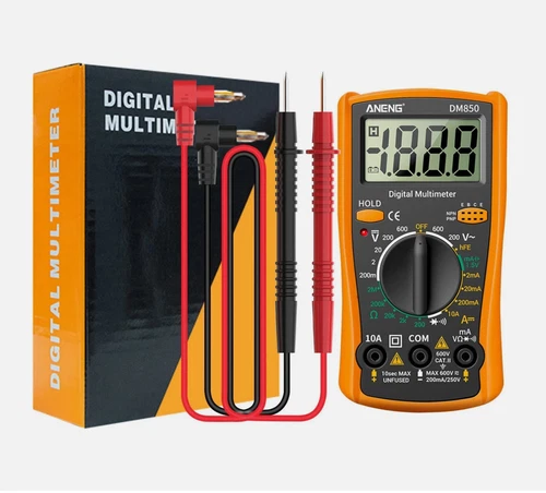 LCD Digital Multimeter Voltmeter Ammeter Ohmmeter Volt AC DC Tester Lead Meter - product listing photo