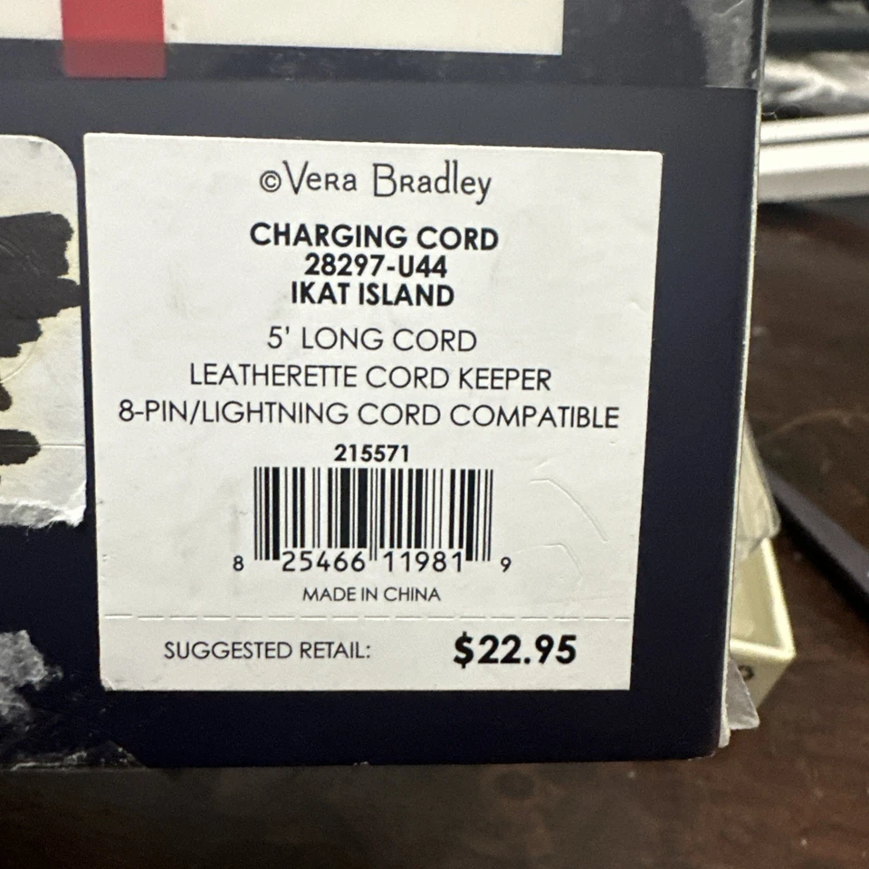 Cable de carga USB Vera Bradley Apple - 5 pies Foto 3 de 3