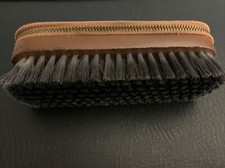 Vintage West German Shoe Brush Cowhide Collectible Grooming Kit