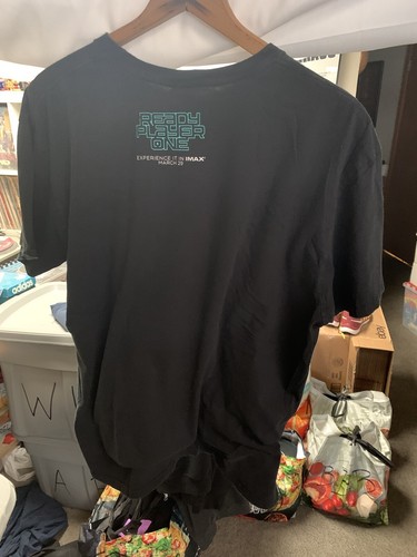 Ready Player One Movie Promo T Shirt Mens Black XXL IMAX 2018 Video Game Rare - Picture 5 of 5