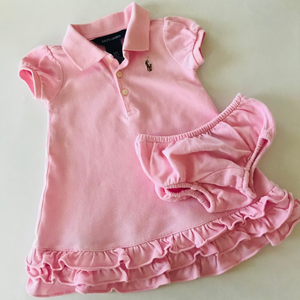 Venta Vestido Ralph Lauren Rosa En Stock